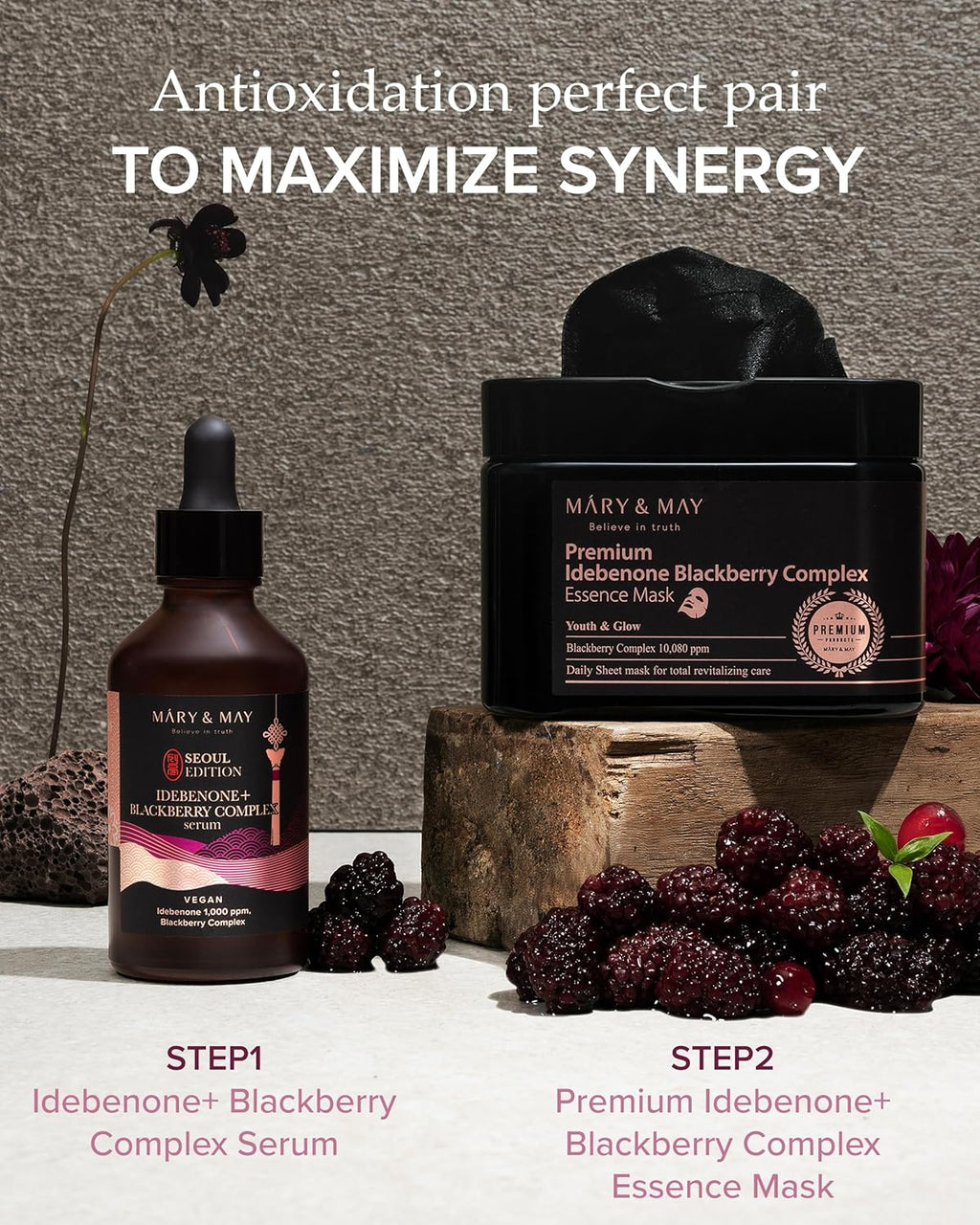 Mary & May Vegan Idebenone+ Blackberry Complex Serum