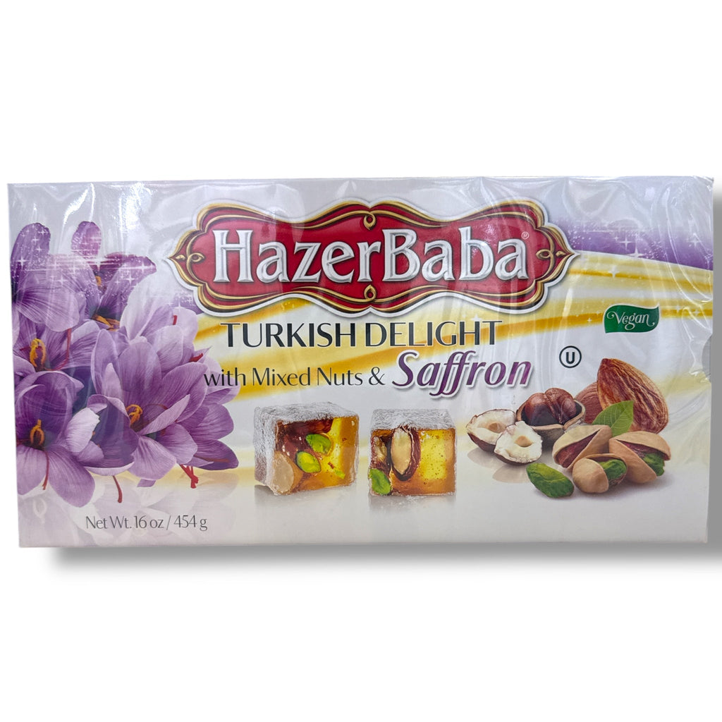 HazerBaba Turkish Delight with Mixed Nut and Saffron