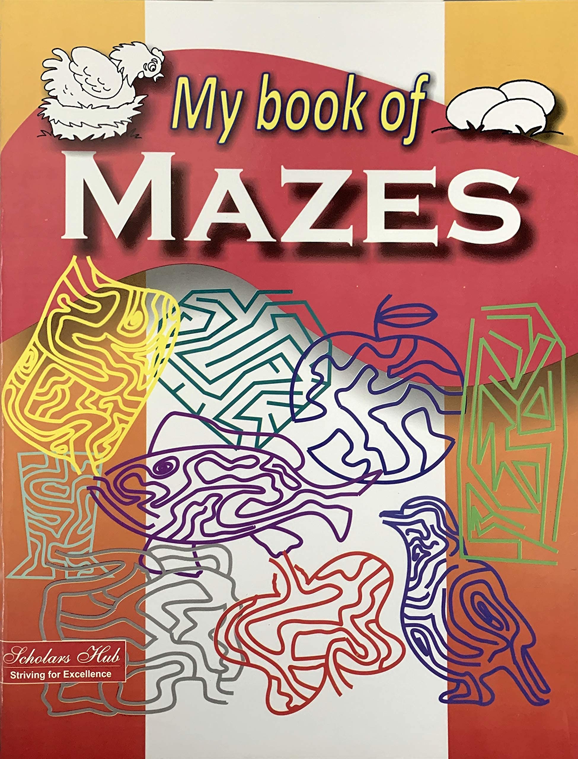 Scholars Hub Activity Book For Kids Set 2- My Book Of Find The Differences & My Book Of Mazes (Set Of 2 Activity Books) (For Ages 3+) | 128 Pages