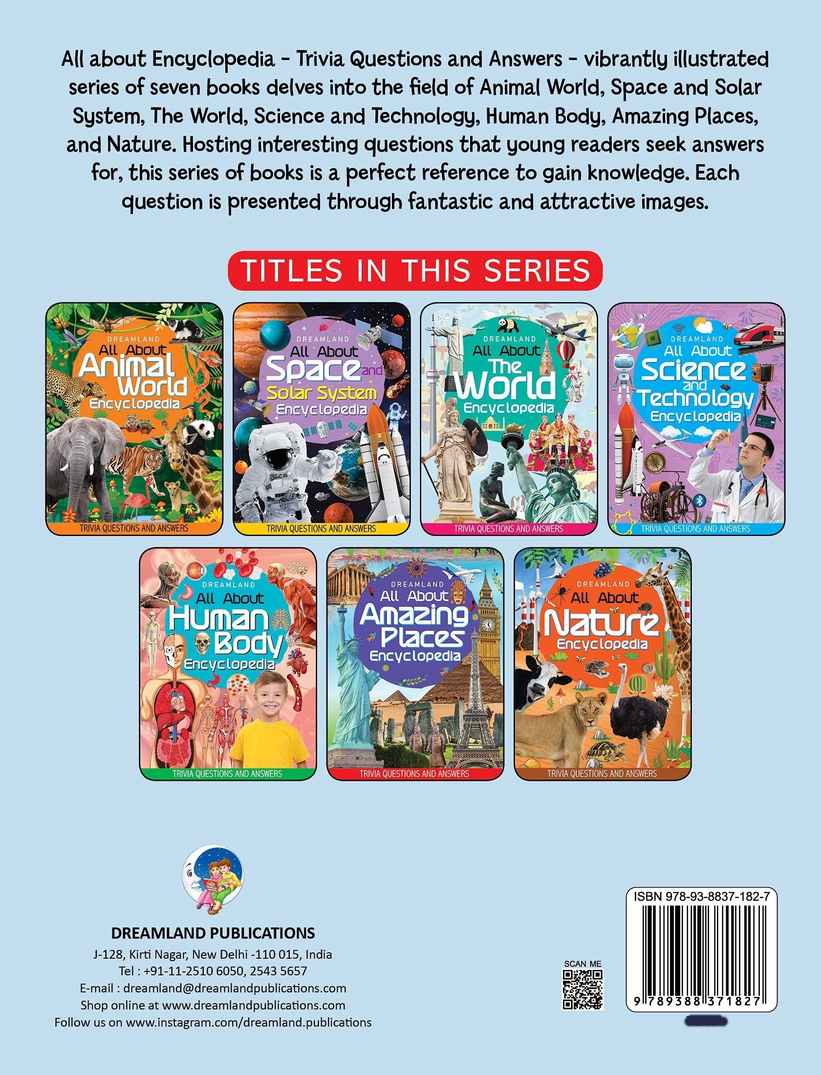 Dreamland The World Encyclopedia for Children Age 5 - 15 Years- All About Trivia Questions and Answers