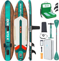 ZLX Inflatable Stand Up Paddle Board, 10'6" SUP Non-Slip Stable Deck Pad, Unique Center Fin, Premium Accessories, Portable Paddleboard for Adults, Beginners, All Skill Levels