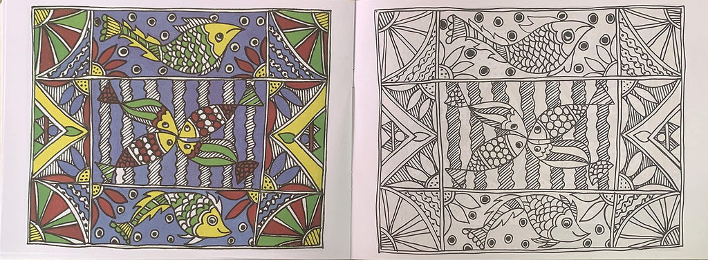Scholars Hub Best Of Madhubani Art Paintings Book -Vol 1, Vol 2 (Set Of 2 Books) | 48 Pages