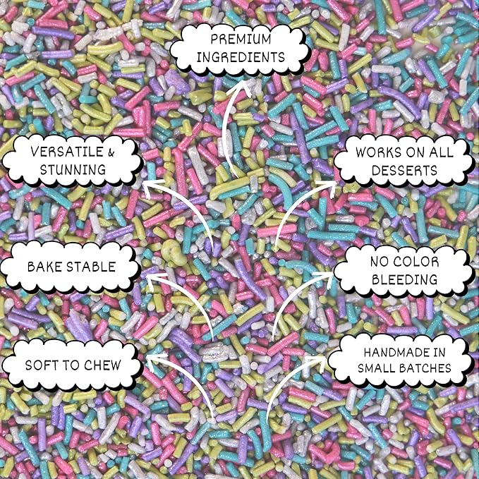 Confect Rainbow Sprinkles for Decoration 15