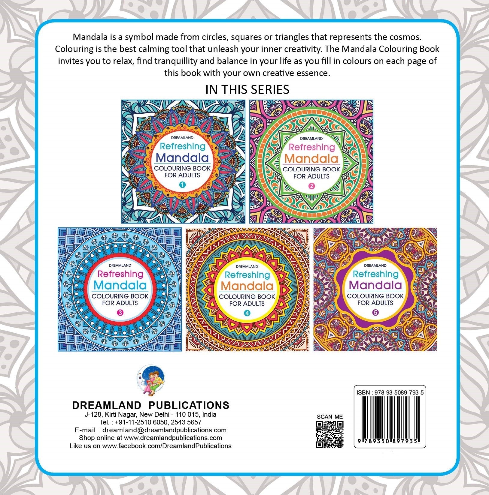 Dreamland Refreshing Mandala - Colouring Book for Adults Book 5