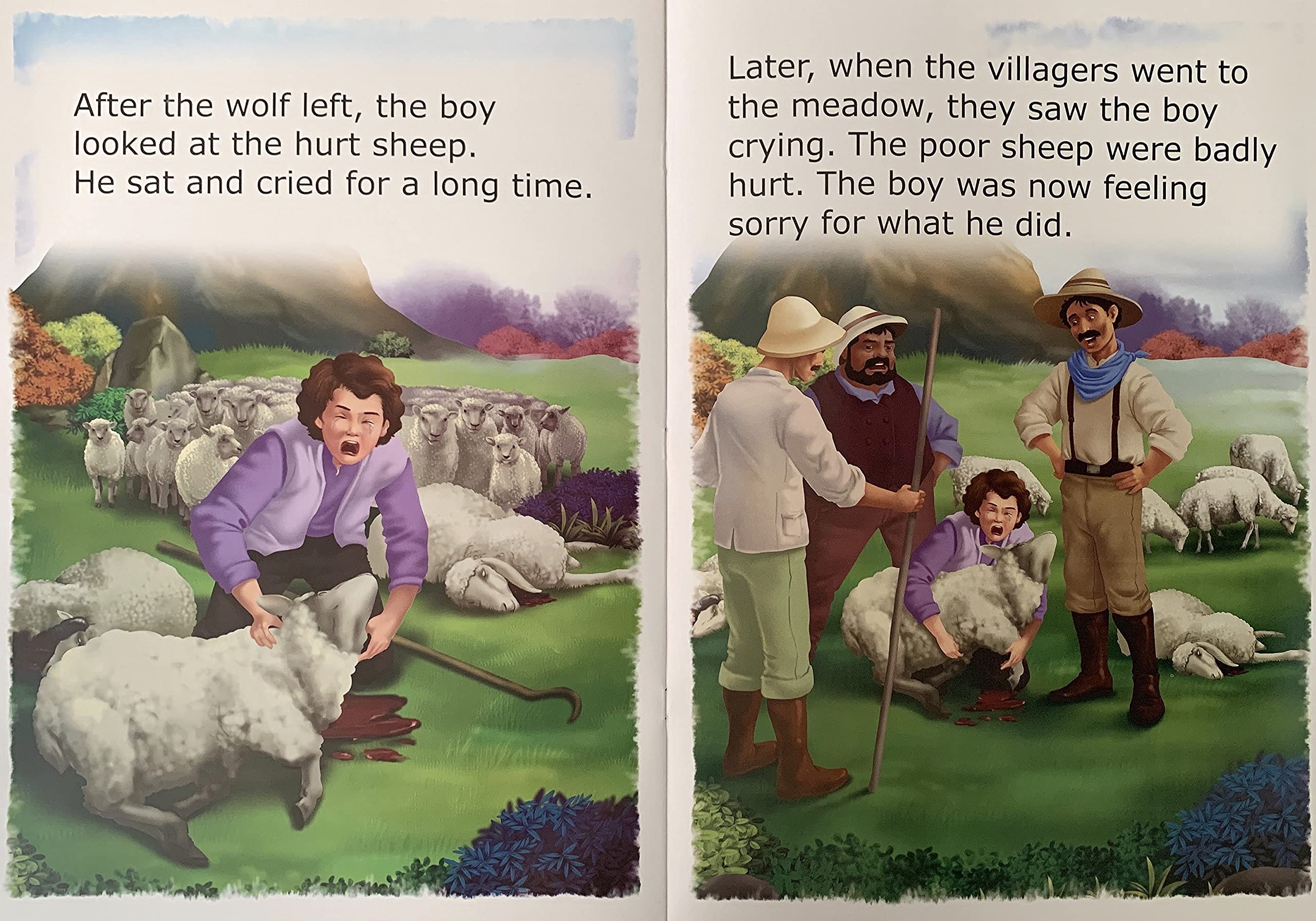 Value Stories.-The Boy Who Cried Wolf.