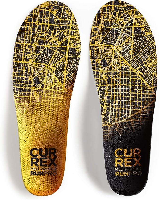 CURREX RunPro Insoles for Running Shoes – Arch Support Inserts to Help Reduce Fatigue, Prevent Injuries & Boost Performance – for Men & Women – Medium Arch, XL