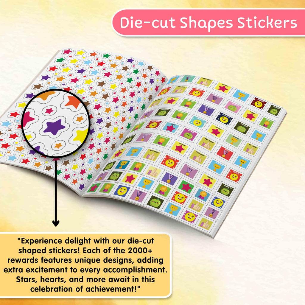 2000+ Reward Stickers: A Fun Sticker Book For Teachers And Parents - Encouraging And Celebrating Kids' Achievements With Over 2000 Stickers [Paperback]