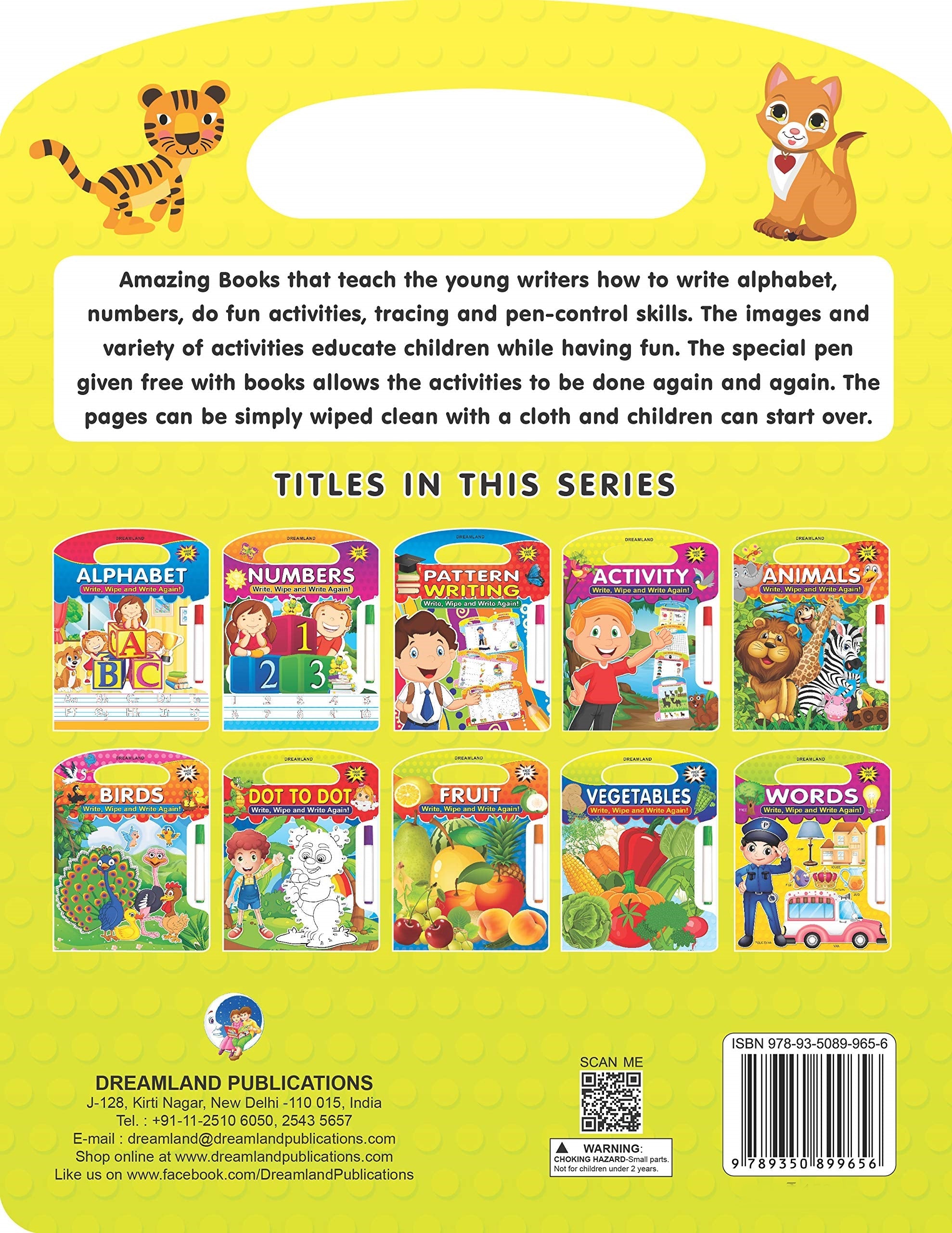Dreamland Write and Wipe Book - Activity