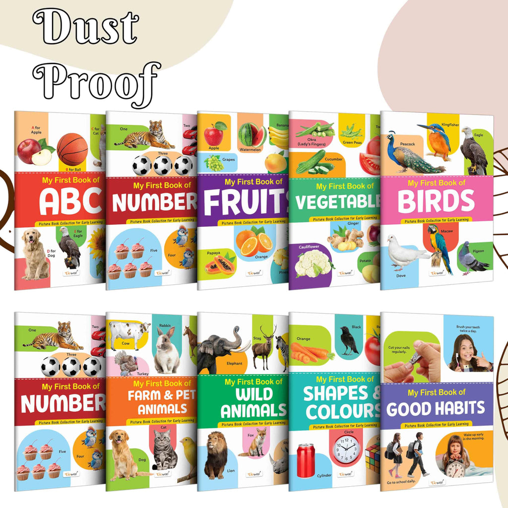 My First Picture Book Collection For Early Learning : Books For Children, Learning Picture Library For Kids, Toddler Book, Early Learning Book With 10 Topics