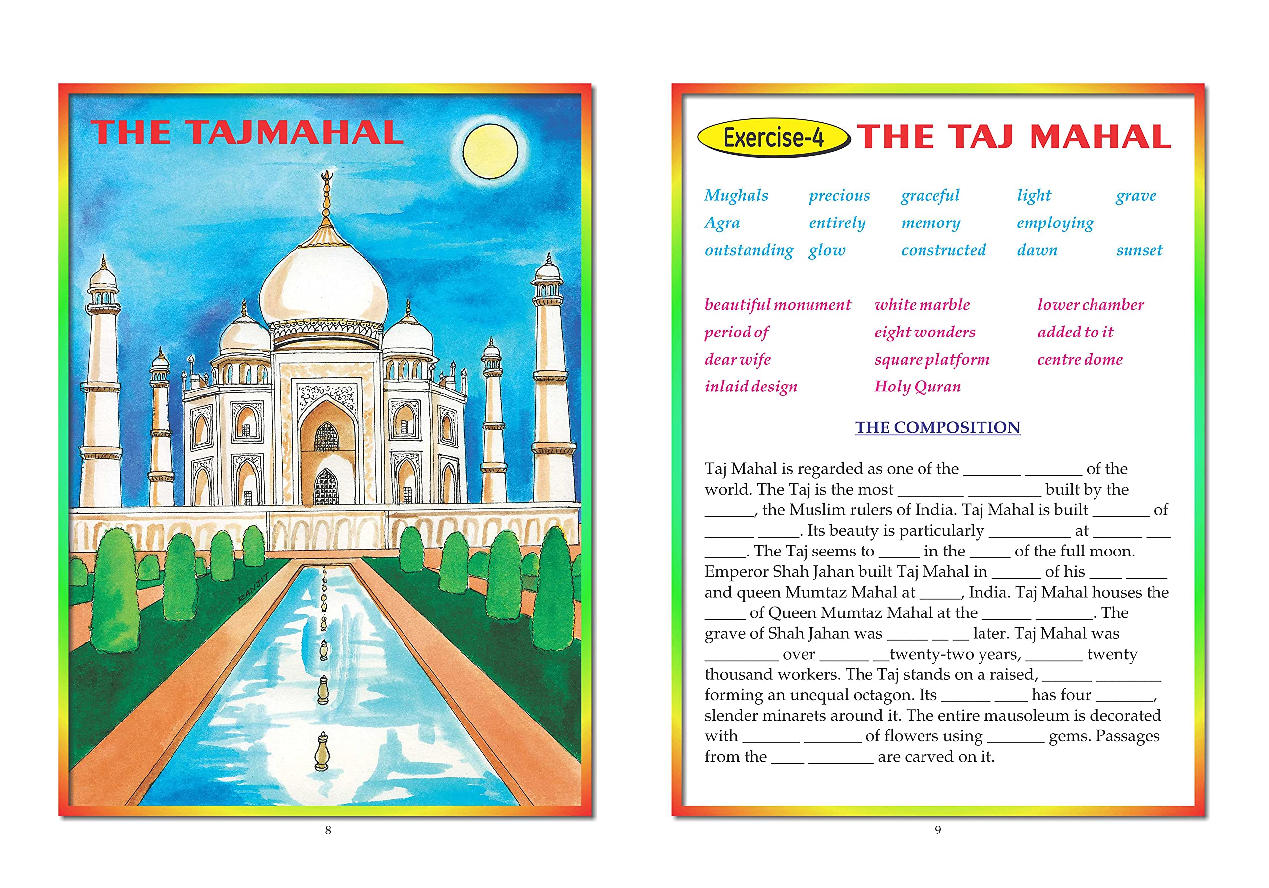 Scholars Hub Picture Composition Book (Part 3, 4) (Set Of 2 Books) | Picture Composition Book For Class 3,4 | 60 Pages