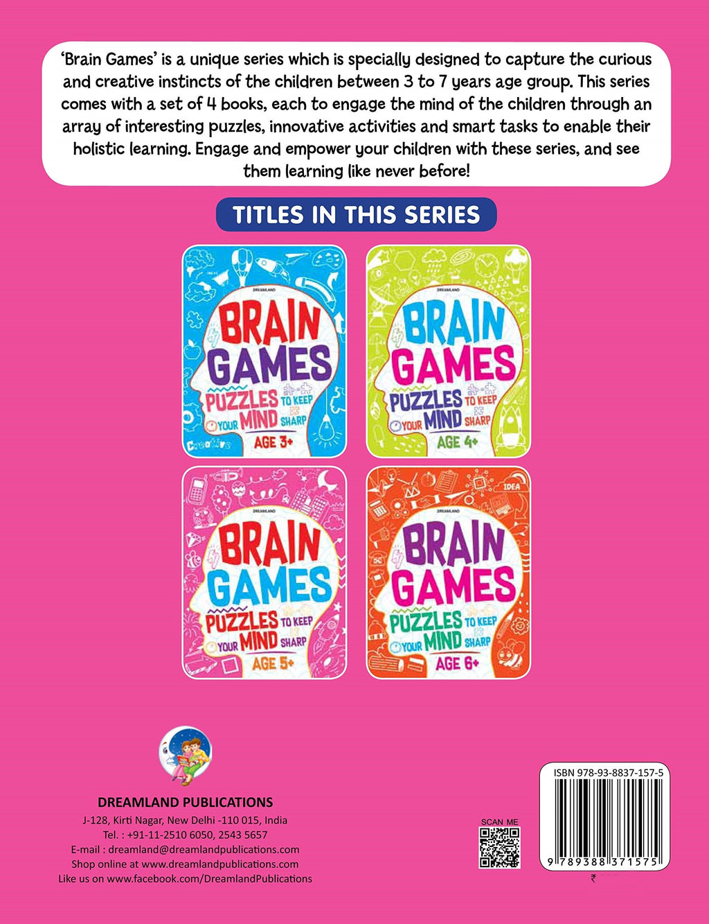 Dreamland Brain Games Age 5+