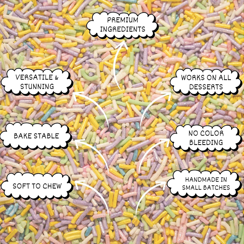 Confect Rainbow Sprinkles for Decoration 02