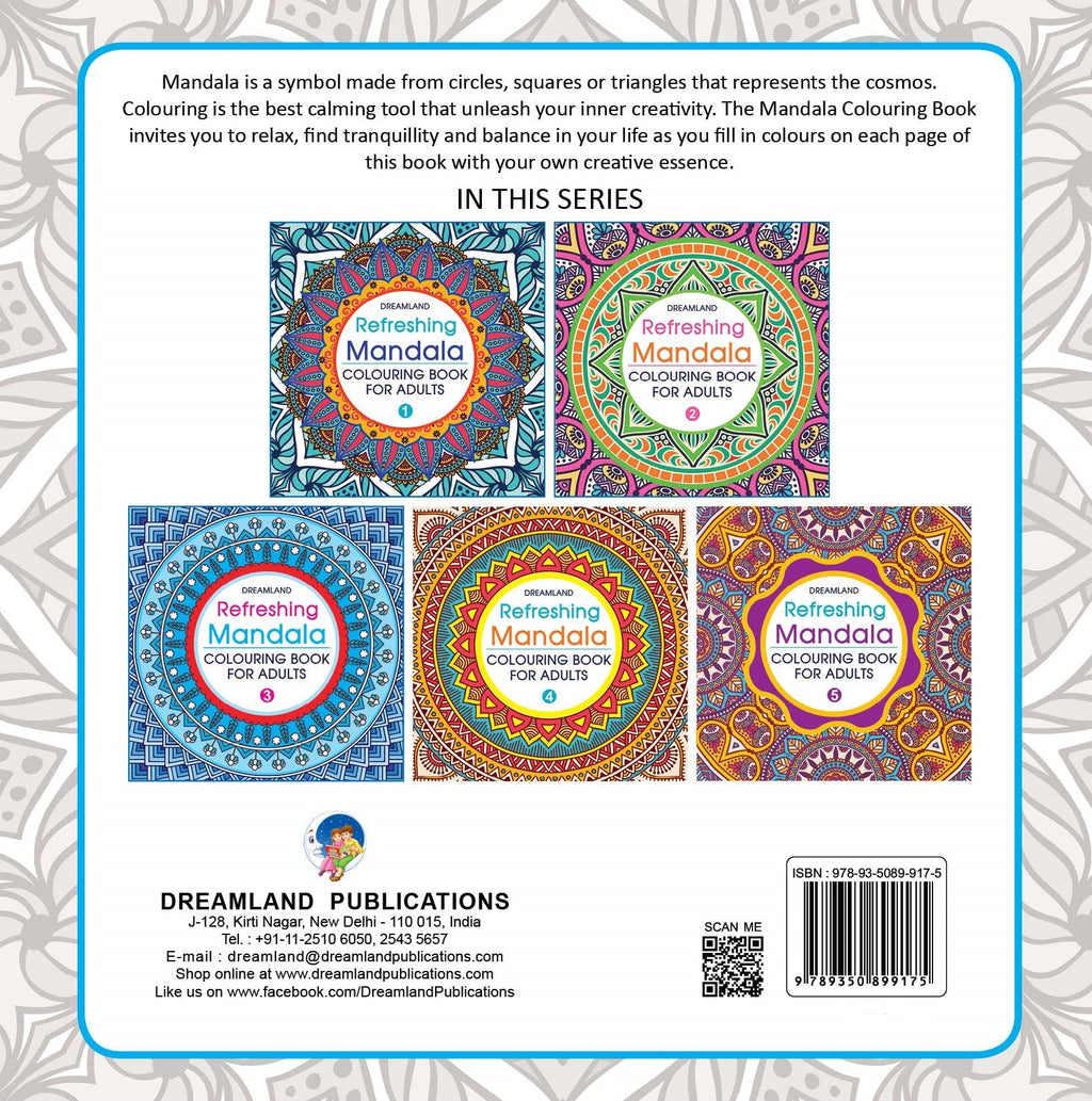 Dreamland Refreshing Mandala - Colouring Book for Adults Book 3