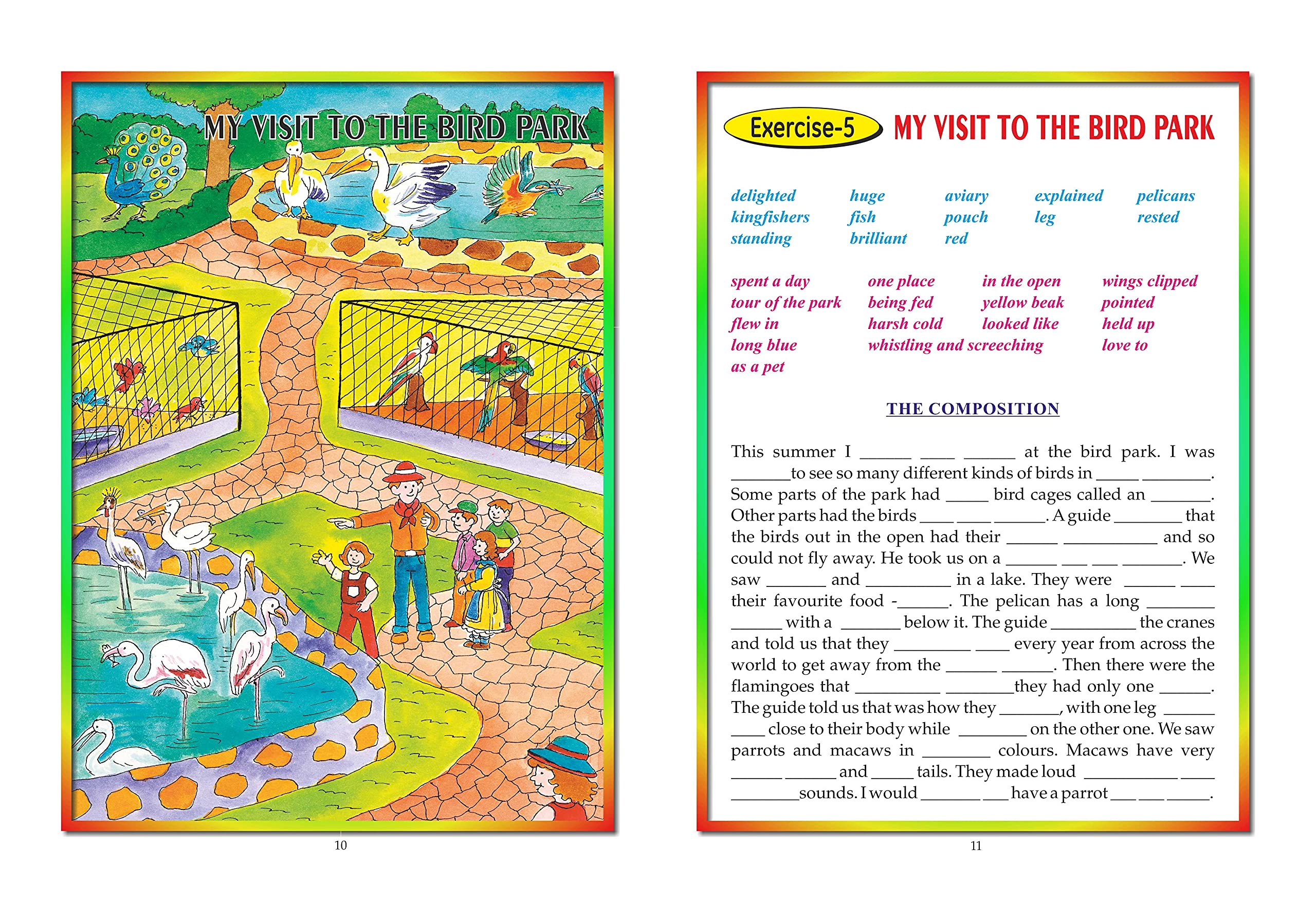 Scholars Hub Picture Composition Book (Part 1, 2) (Set Of 2 Books) | Picture Composition Book For Class 1,2 | 56 Pages