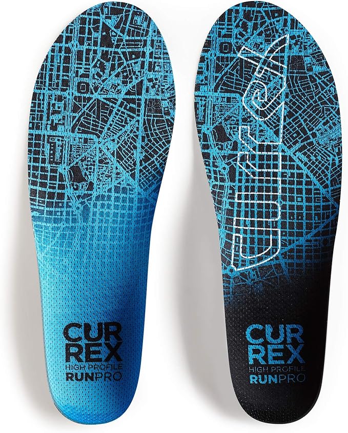 CURREX RunPro Insoles for Running Shoes – Arch Support Inserts to Help Reduce Fatigue, Prevent Injuries & Boost Performance – for Men & Women – High Arch, Large