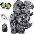 Soft-Style Kids Knee and Elbow Pads with Bike Gloves, Flexible Impact-Resistant Gear for Ages 2-11, Designed for Balance Bikes, Roller-Skating, and Skateboarding