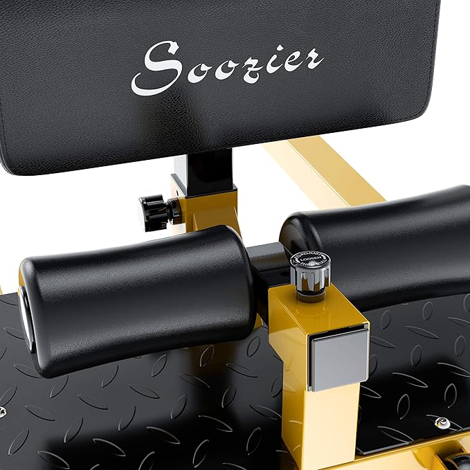Soozier 3-in-1 Padded Push Up Sit Up Deep Sissy Squat Machine Home Gym Fitness Equipment