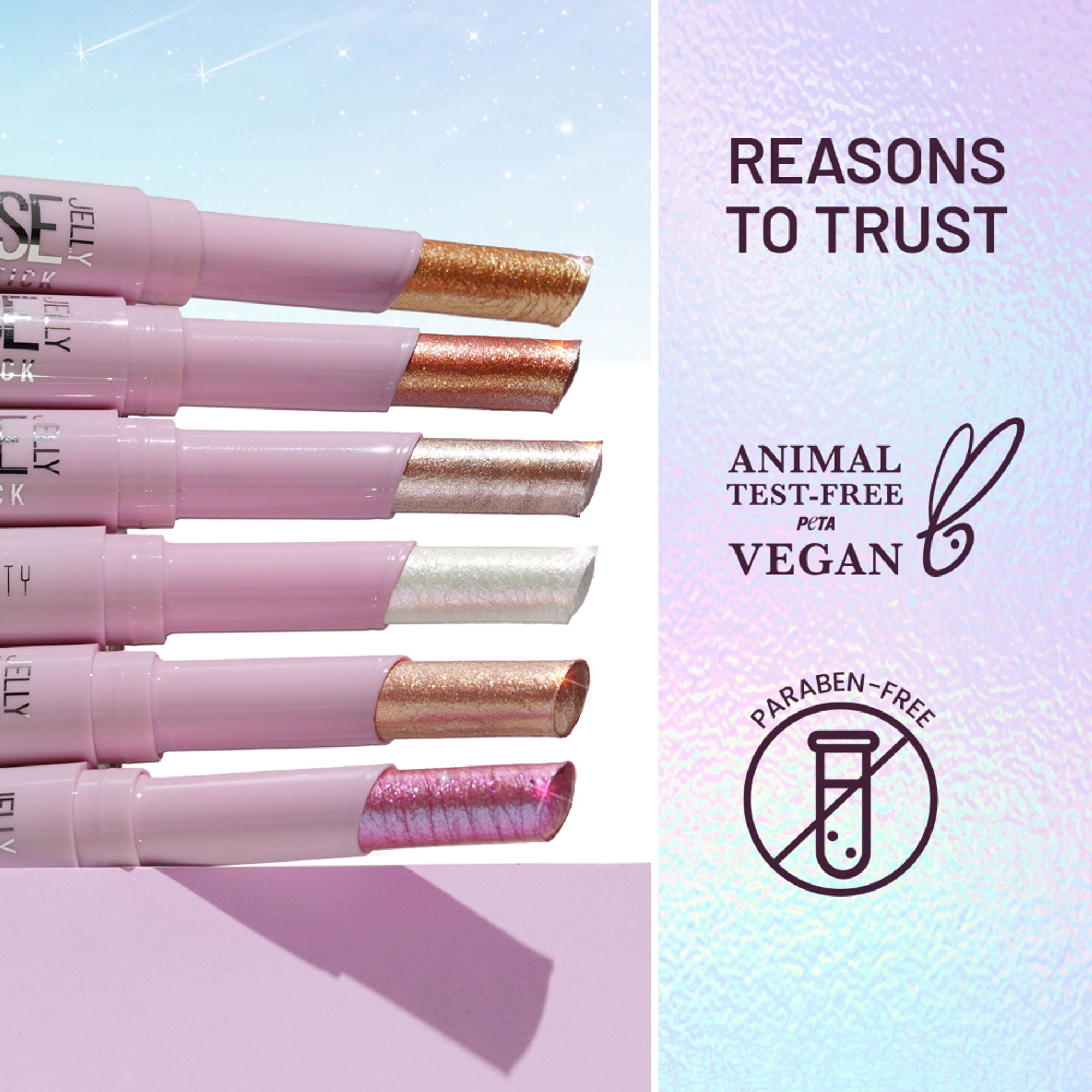 Swiss Beauty Jelly Verse Glow Eyeshadow Stick , Rich Color Payoff, Crease-Proof - Bronzed Eclipse