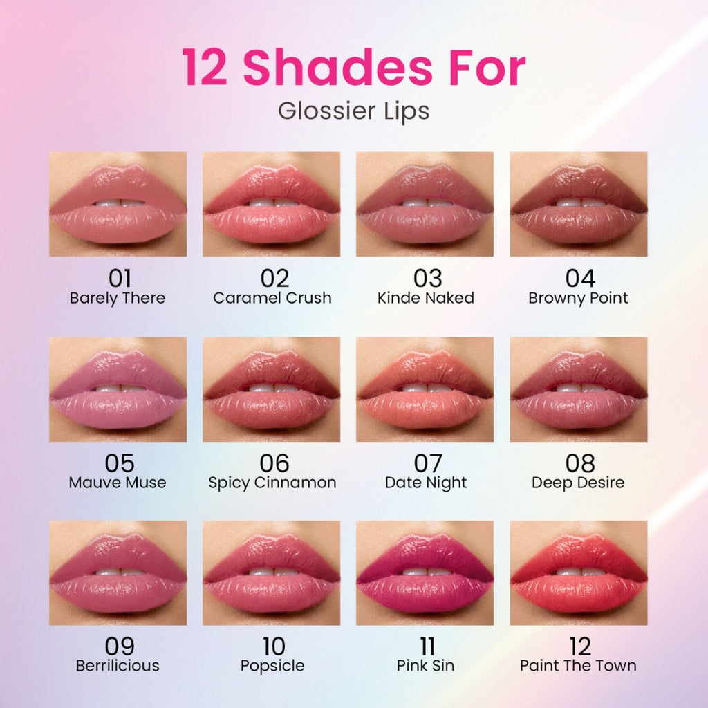 Swiss Beauty Plump Up Wet Lip Gloss For Glossy And Fuller Lips - 4 Browny Point