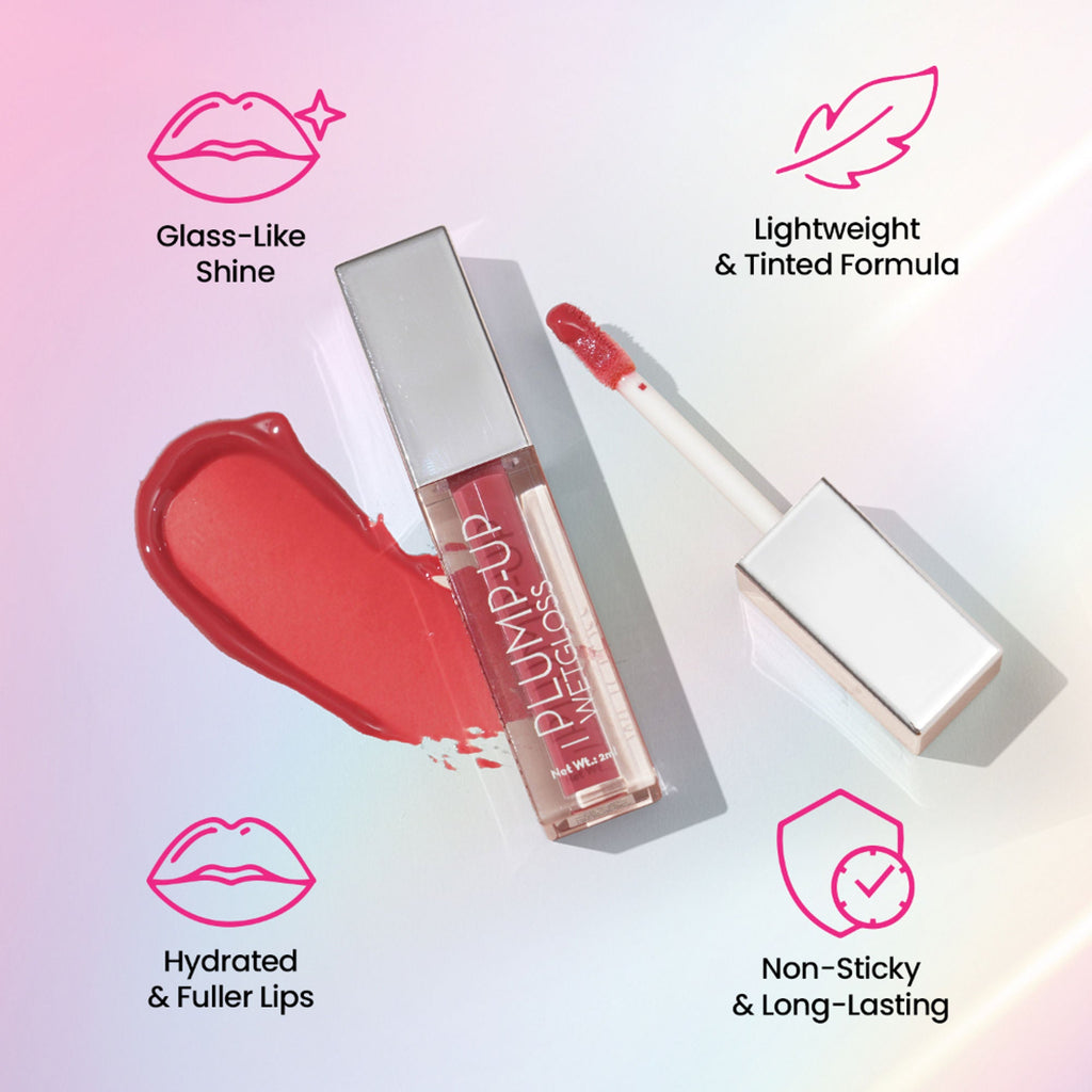Swiss Beauty Plump Up Wet Lip Gloss For Glossy And Fuller Lips - 5 Mauve Muse