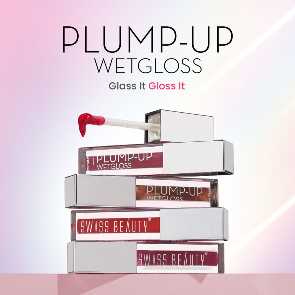 Swiss Beauty Plump Up Wet Lip Gloss For Glossy And Fuller Lips - 9 Berrilicious