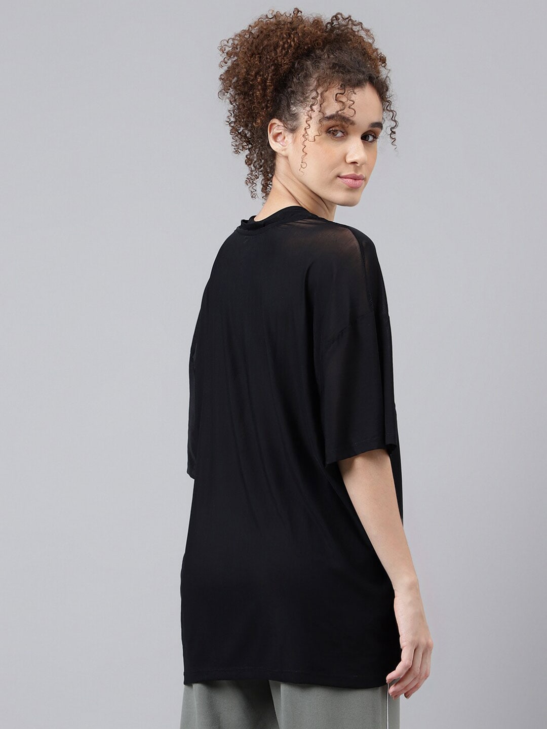 MKH Typography Printed Relaxed Fit Sheer Dri-FIT T-shirt