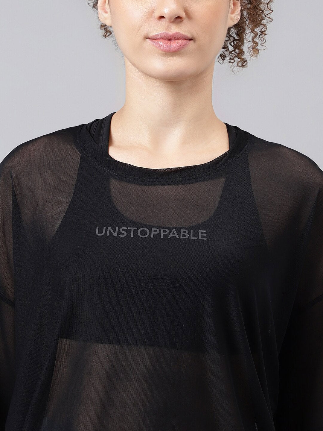 MKH Typography Printed Relaxed Fit Sheer Dri-FIT T-shirt