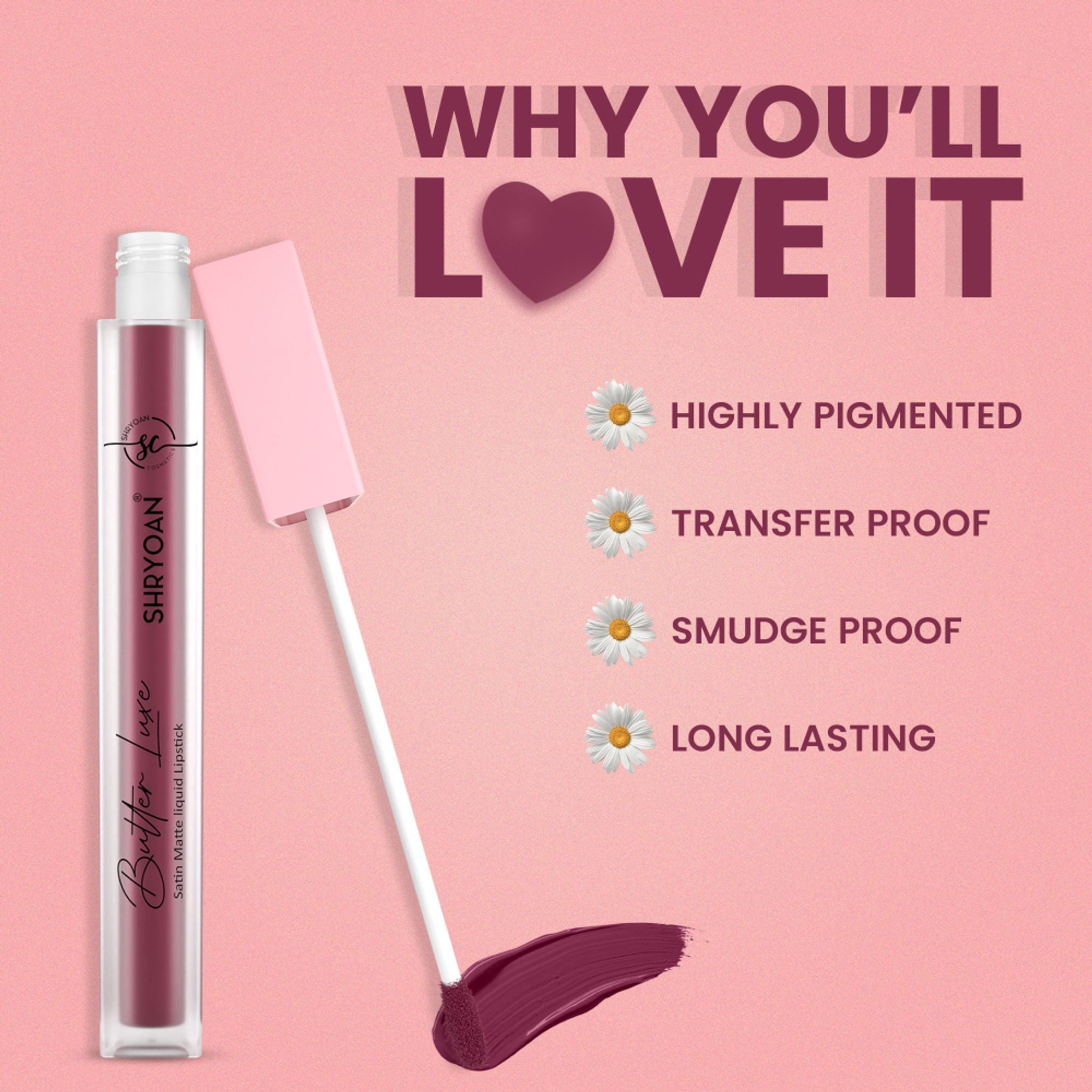 Shryoan Butter Luxe Satin Matte Liquid Lipstick - Pookie 03