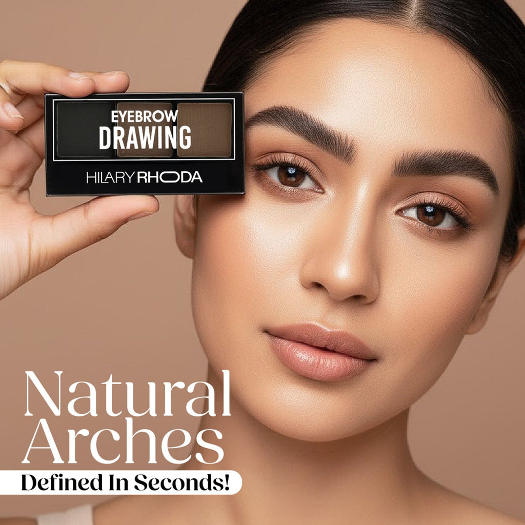Hilary Rhoda Drawing Eyebrow Palette With 3 Natural Shades - 02