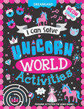 Dreamland Publications Unicorn World Activities - I Can Solve Activity Book for Kids Age 4- 8 Years | With Colouring Pages, Mazes, Dot-to-Dots