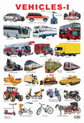 Dreamland Publications Educational Chart for Kids - Vehicles-1