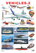 Dreamland Publications Educational Chart for Kids - Vehicles-2