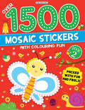 Dreamland Publications 1500 Mosaic Stickers Book 2 with Colouring Fun - Sticker Book for Kids Age 4 - 8 years