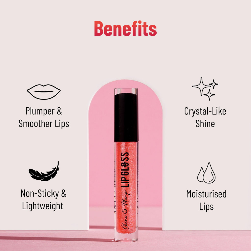Swiss Beauty Shine & Plump Lipgloss - 6 Wine it up