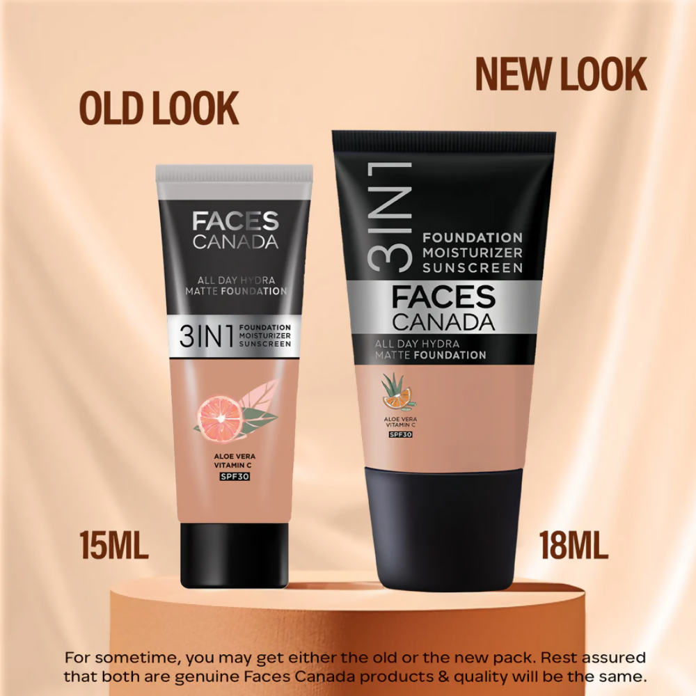 Faces Canada All Day Hydra Matte Mini Foundation - Warm Natural 021