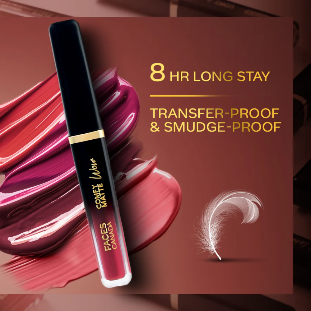 Faces Canada Comfy Matte Wow Liquid Lipstick - Orchid Opulence 10