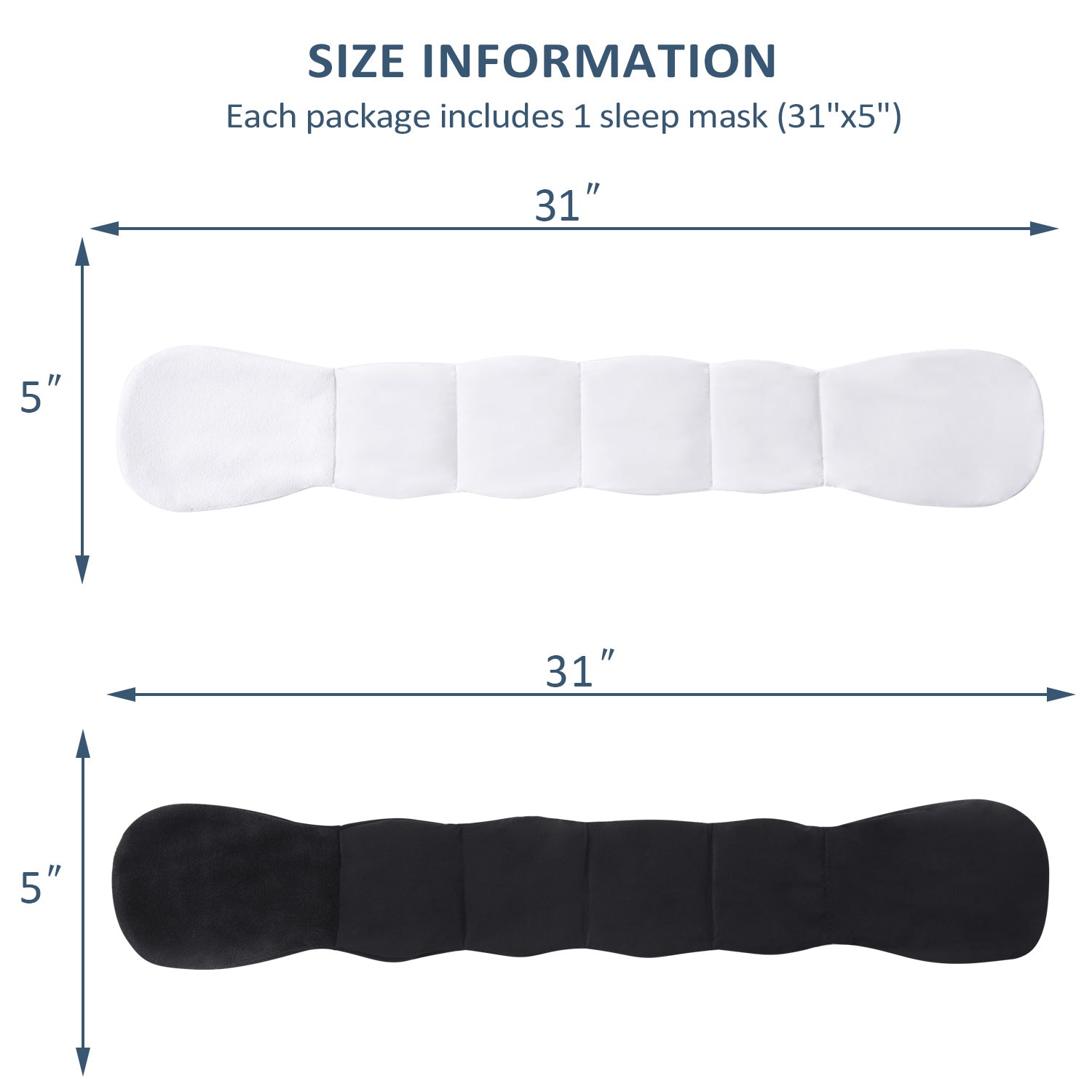 Closeout - Weighted Sleep Mask with Glass Beads for Men Women Sleeping Nap Travel