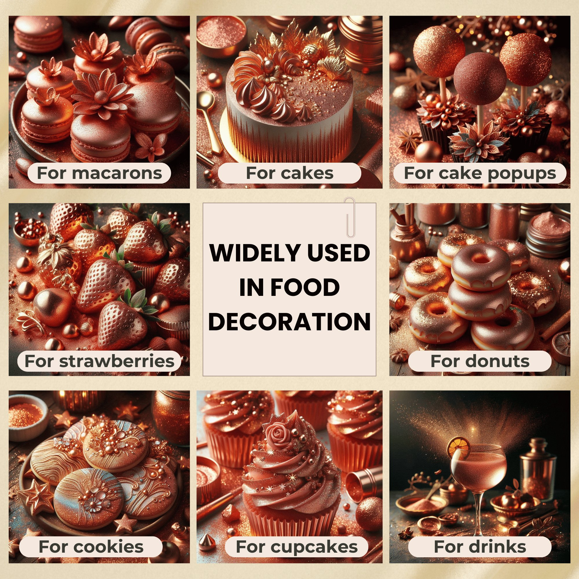 Confect Flaming Copper | Edible Luster Dust