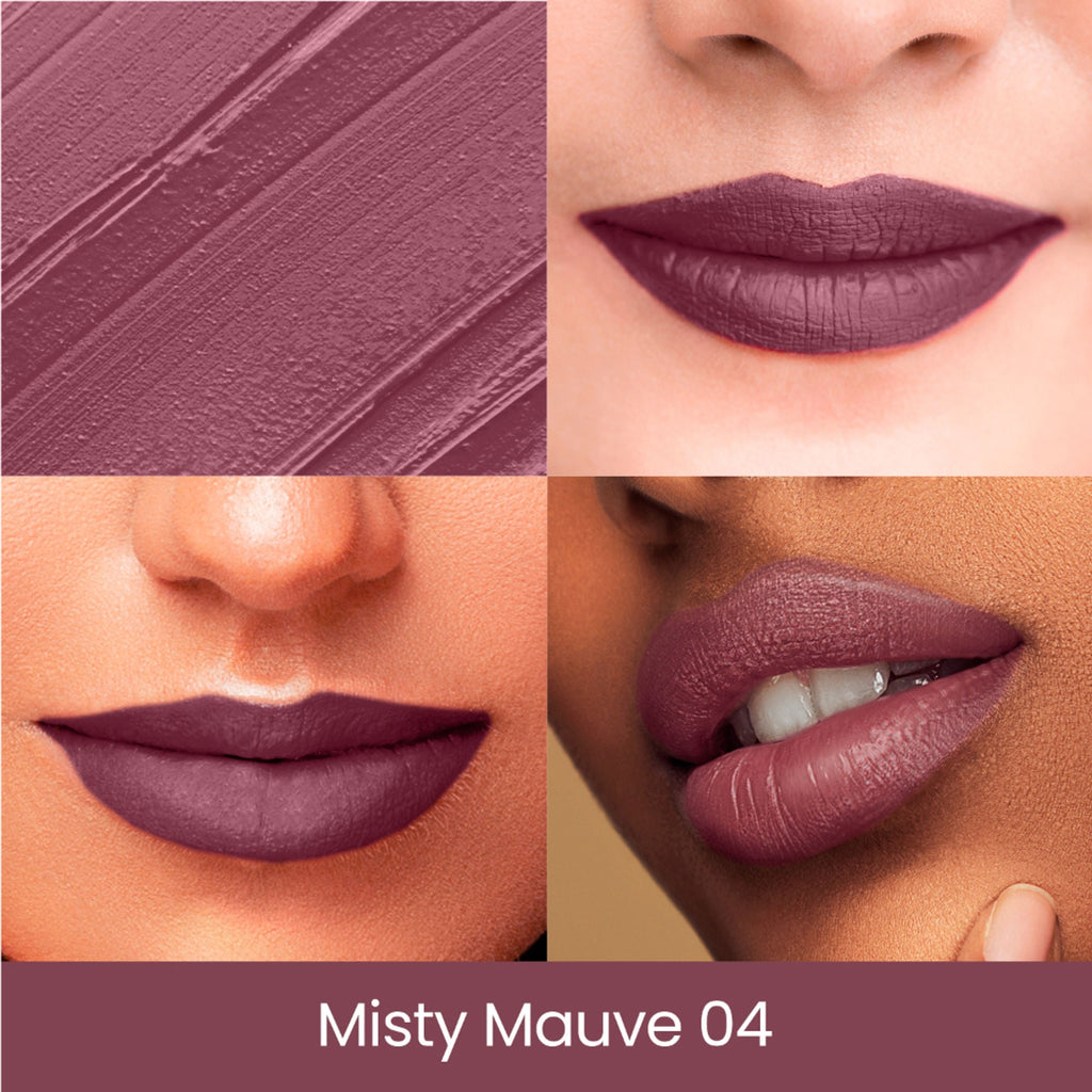 Swiss Beauty Pure Creamy Matte Lipstick - 04 Misty Mauve