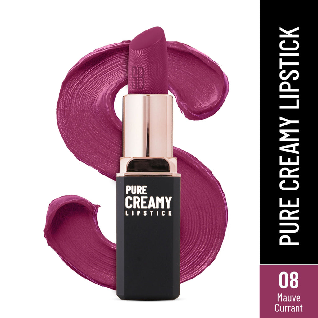 Swiss Beauty Pure Creamy Matte Lipstick - 08 Mauve Currant