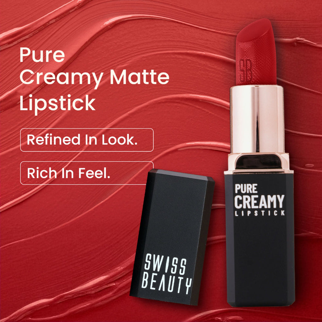 Swiss Beauty Pure Creamy Matte Lipstick - 11 Choco Brown
