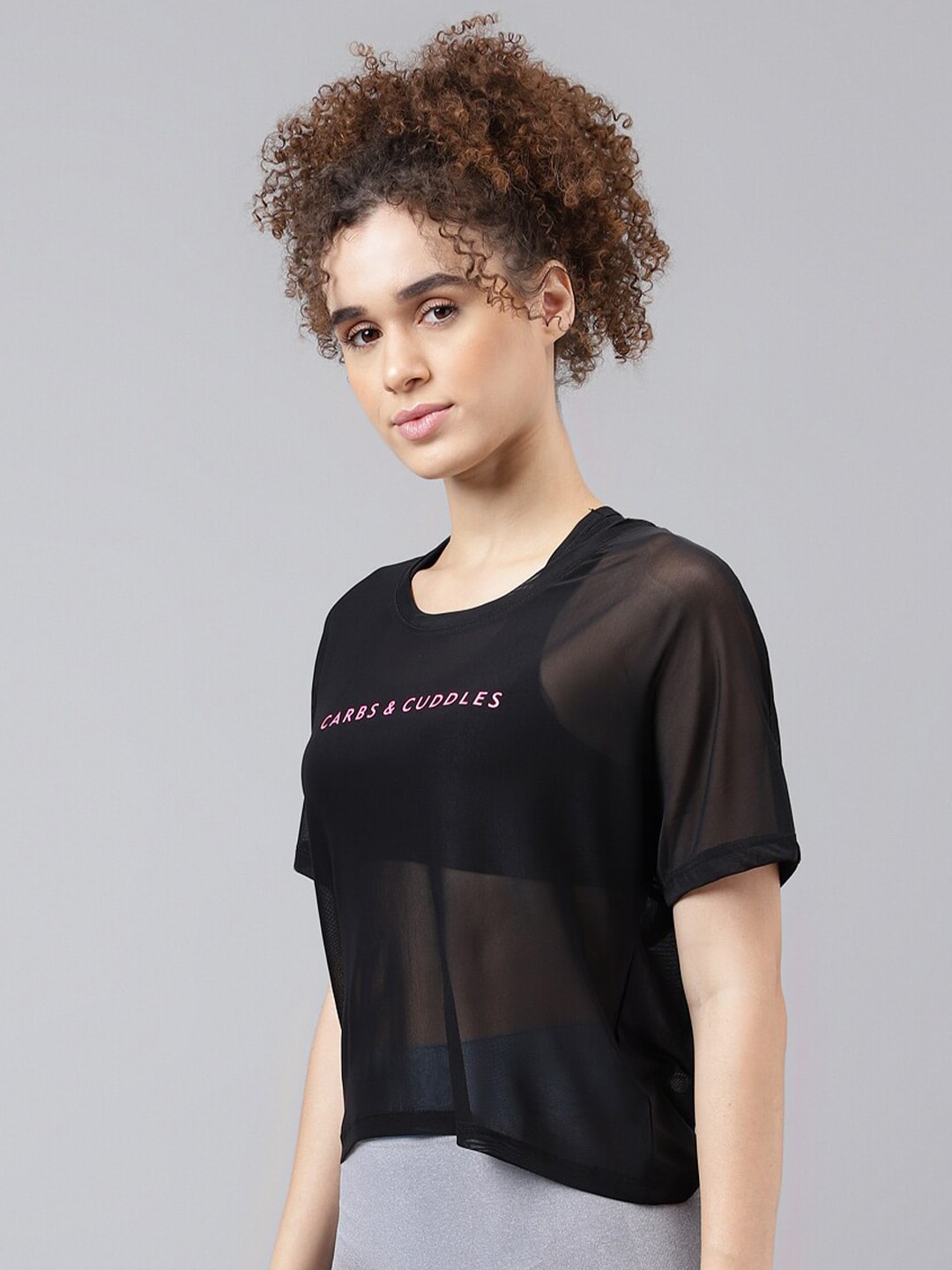 MKH Typography Printed Relaxed Fit Sheer Dri-FIT T-shirt