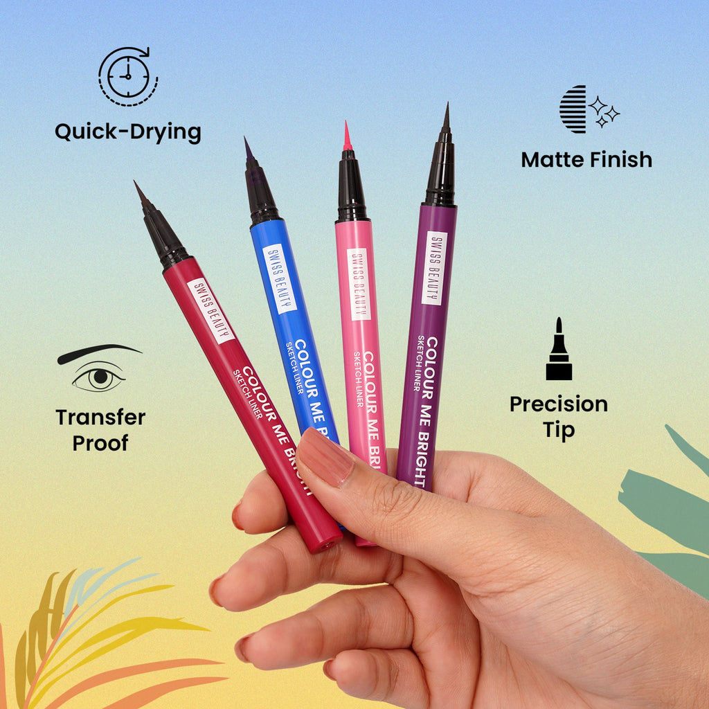 Swiss Beauty Colour Me Bright Sketch Eyeliner - 06 Wine Rush