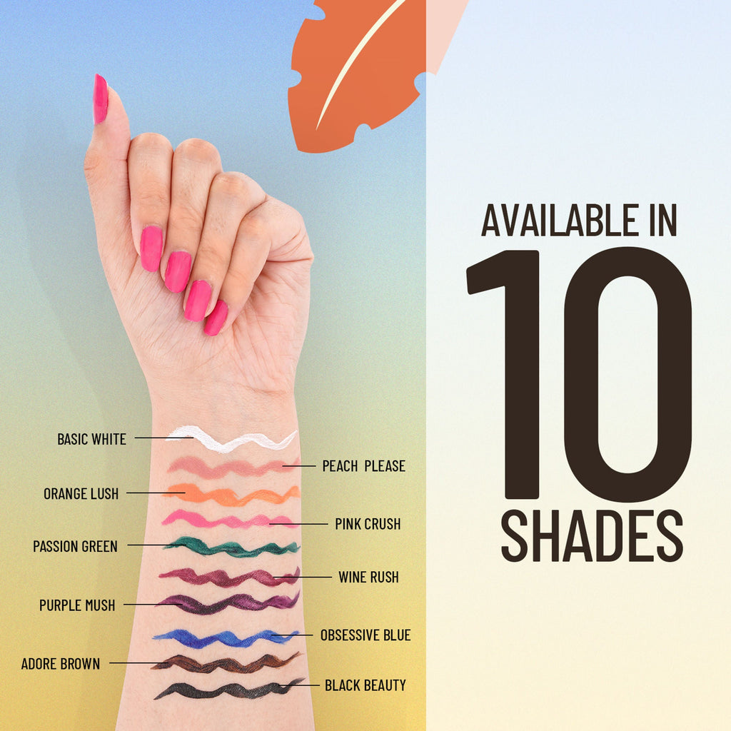 Swiss Beauty Colour Me Bright Sketch Eyeliner - 06 Wine Rush