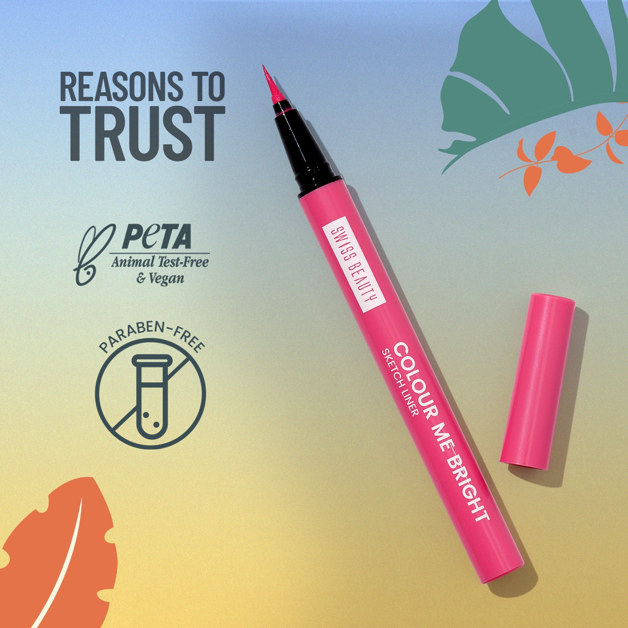 Swiss Beauty Colour Me Bright Sketch Eyeliner - 06 Wine Rush