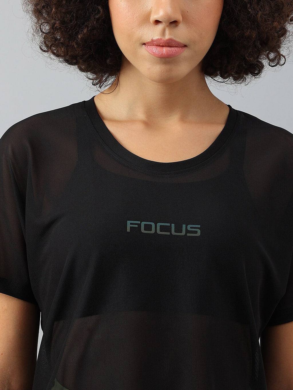 MKH Women Typography Extended Sleeves Dri-FIT Sports T-shirt
