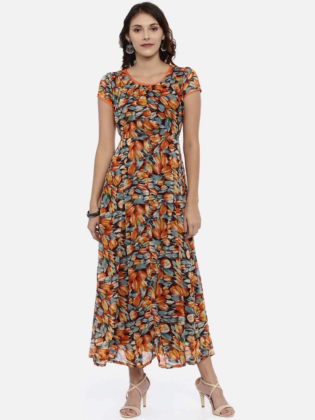 Souchii Women Assorted Printed Fit And Flare Kurta Dress