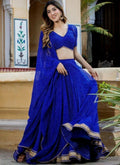 Lehenga Mart Designer Indian Wedding Lehenga Choli-Blue