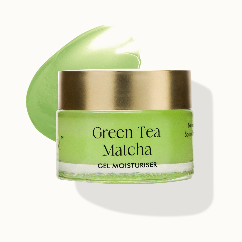 VedicDerm Green Tea Matcha Gel Moisturiser with Squalene and Niacinamide