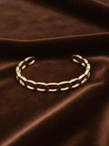 NVR Men's Rose Gold Plated Cuff Bracelet